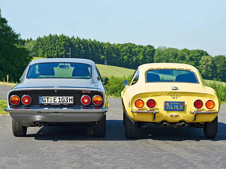 Opel Manta A GT/E Opel GT Vergleich Bilder technische Daten