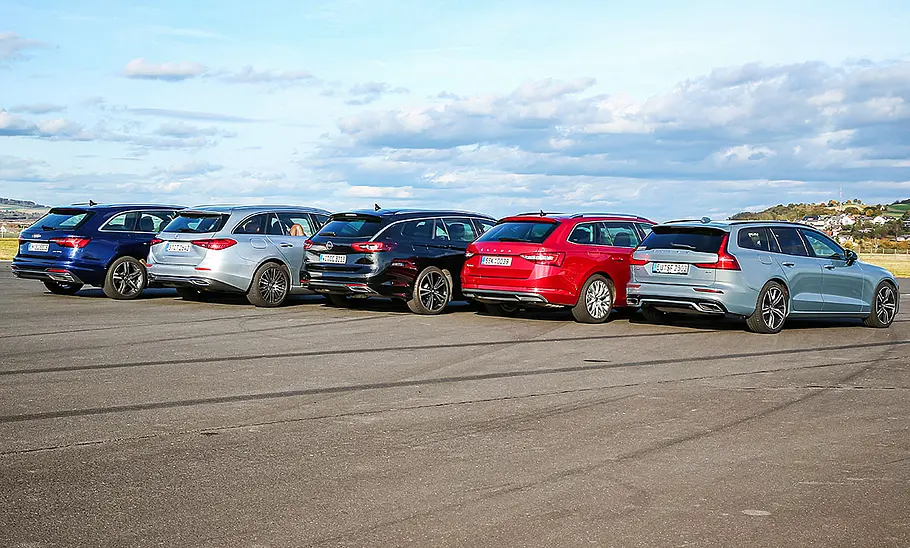 Audi A4 Avant/Mercedes C-Klasse T-Modell/Opel Insignia Sports Tourer/Skoda Superb Combi/Volvo V60