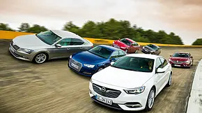 Opel Insignia Grand Sport/Audi A4/Ford Mondeo/Kia Optima/Renault Talisman/Sokda Superb - Foto: Klaus Huber-Abendroth