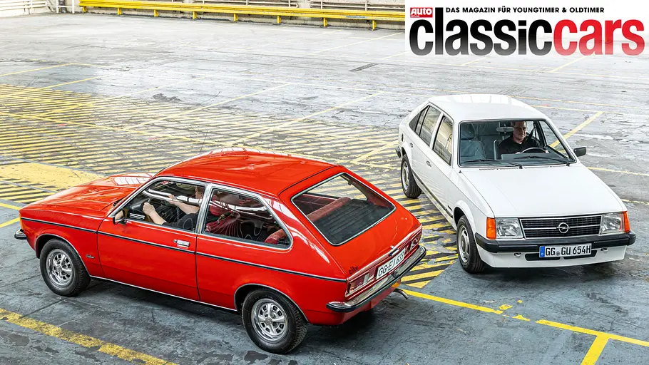 Opel Kadett C City und D Berlina stehend von oben