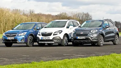 Fiat 500X/Opel Mokka/Subaru XV: Vergleichstest