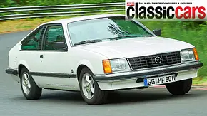 Opel Monza; fahrend, schräg vorne - Foto: Wim Woeber