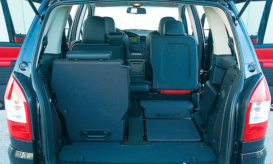 Der Kofferraum des Opel Zafira A OPC.
