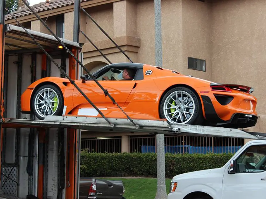 porsche 918 spyder weissach paket orange