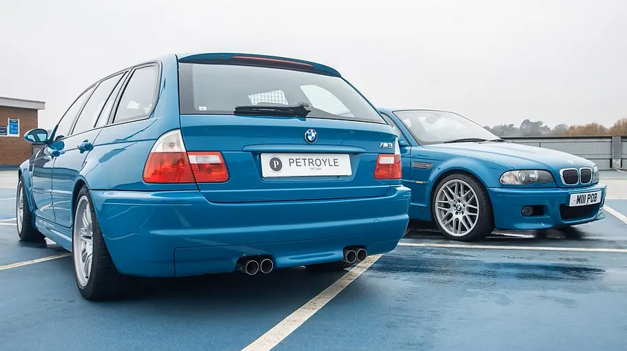 Der Petroyle BMW M3 Touring (E46) stehend von vorne und hinten.