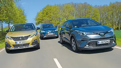 Peugeot 3008/Seat Ateca/Toyota C-HR - Foto: Zbigniew Mazar