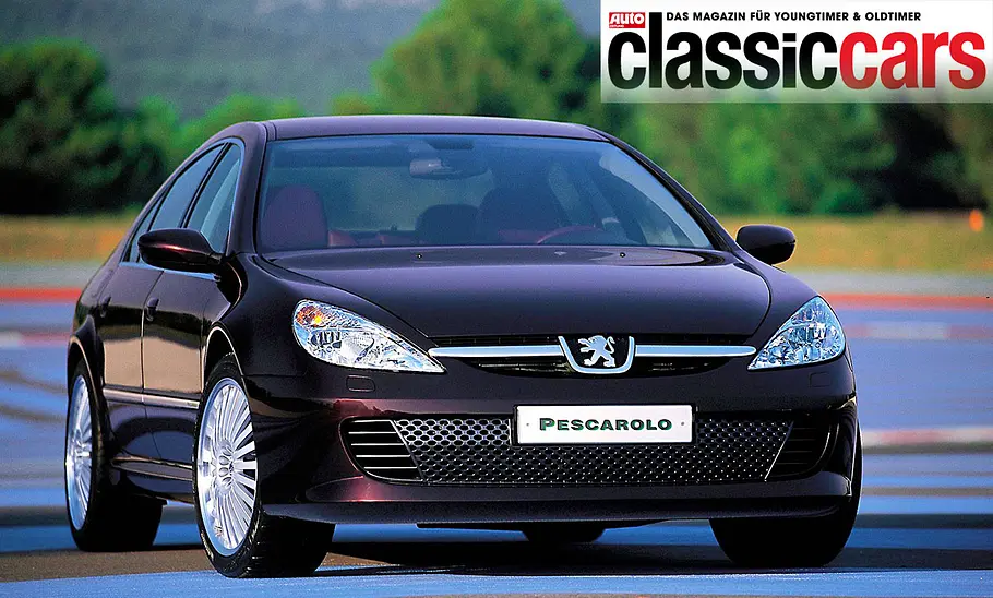 Peugeot 607 Pescarolo Der Peugeot 607 Pescarolo statisch von schräg vorne fotografiert.