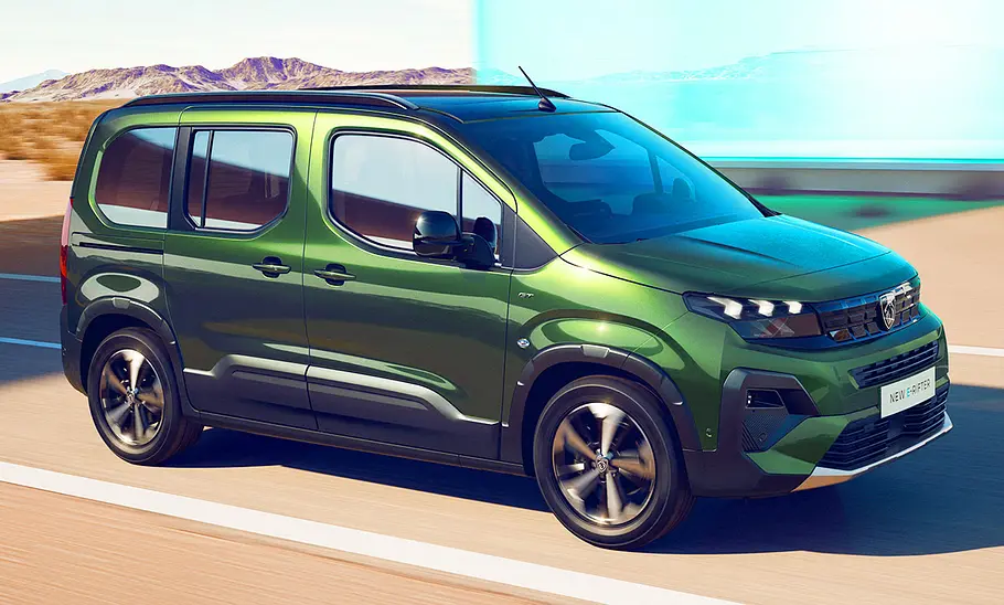 Peugeot E-Rifter Facelift (2024) Peugeot E-Rifter Facelift (2024); fahrend, schräg vorne
