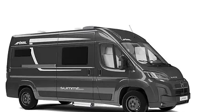 Der Pössl Summit 600 L (2025) von schräg vorne fotografiert. - Foto: Pössl