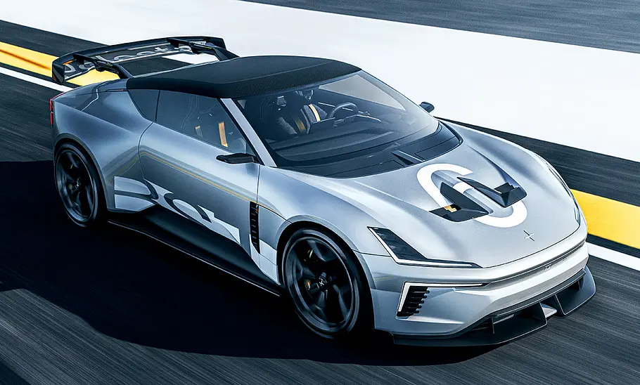 Polestar 6 Concept BST (2024) Polestar 6 Concept BST (2024); fahrend, schräg vorne
