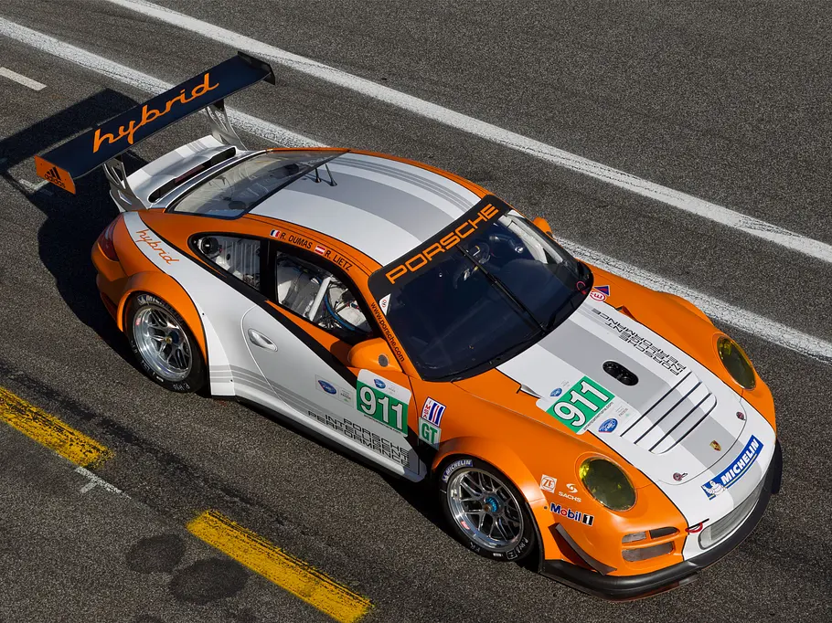 Porsche 911 GT3 R Hybrid 2.0 im Tracktest - Draufsicht