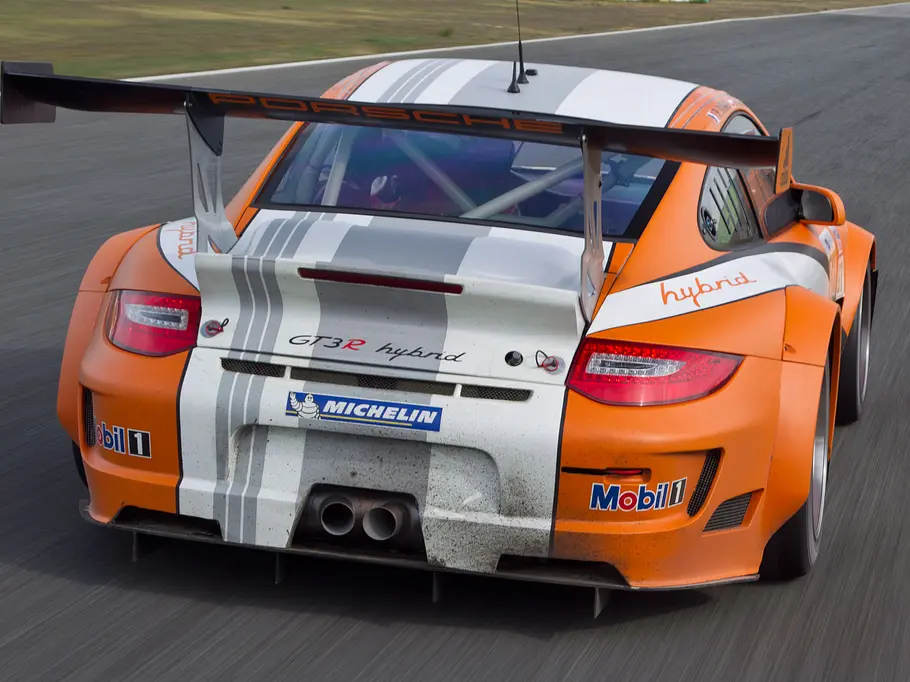 Porsche 911 GT3 R Hybrid 2.0 im Tracktest - Das Heck