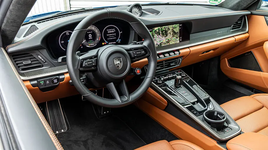 Porsche 911 Turbo S Das Cockpit des Porsche 911 Turbo S.