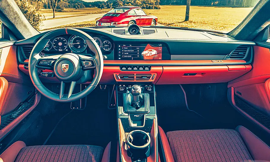 Der Blick aus dem Porsche 911 S/T auf den 901