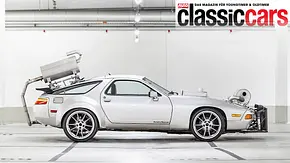 Porsche 928 Geräuschmessfahrzeug statisch von der Seite fotografiert.  - Foto: Götz von Sternenfels