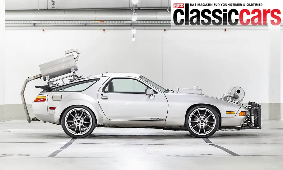 Porsche 928 Geräuschmessfahrzeug Seitenansicht