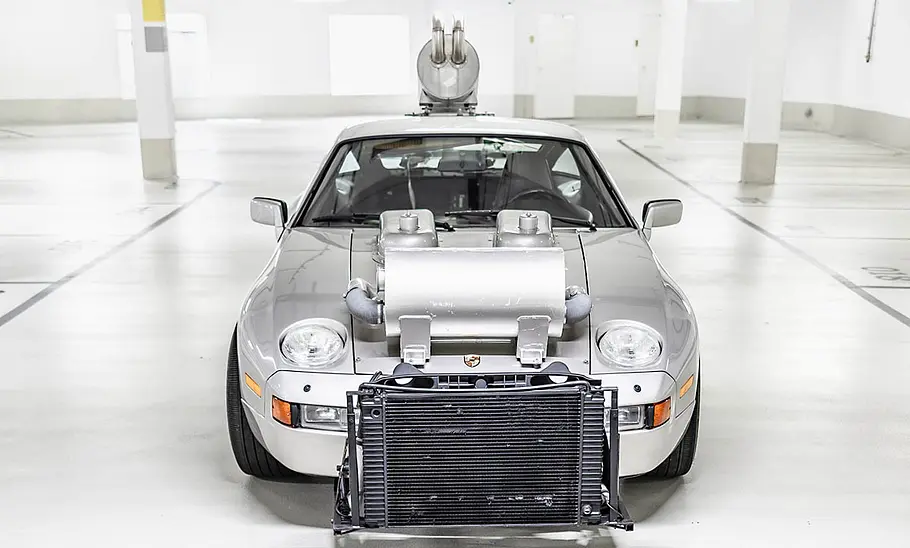 Porsche 928 Geräuschmessfahrzeug Frontansicht