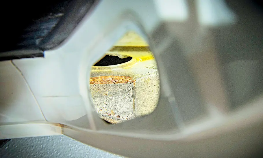 Porsche 944 Blick auf die B-Säule des des Porsche 944.