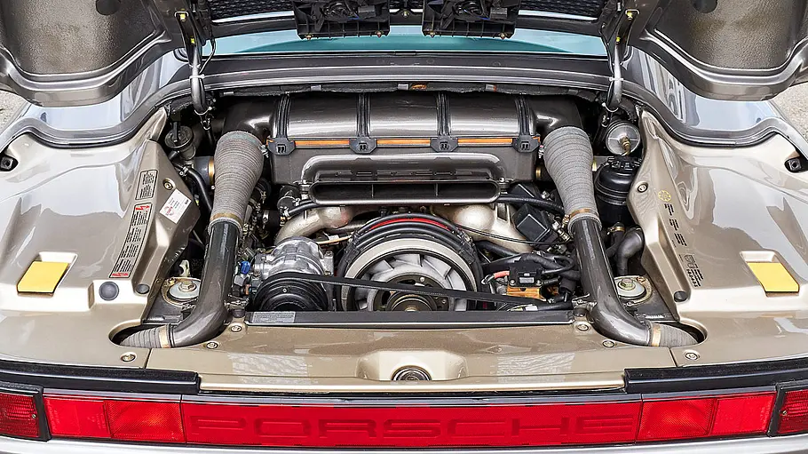 Porsche 959 Der Motor des Porsche 959.