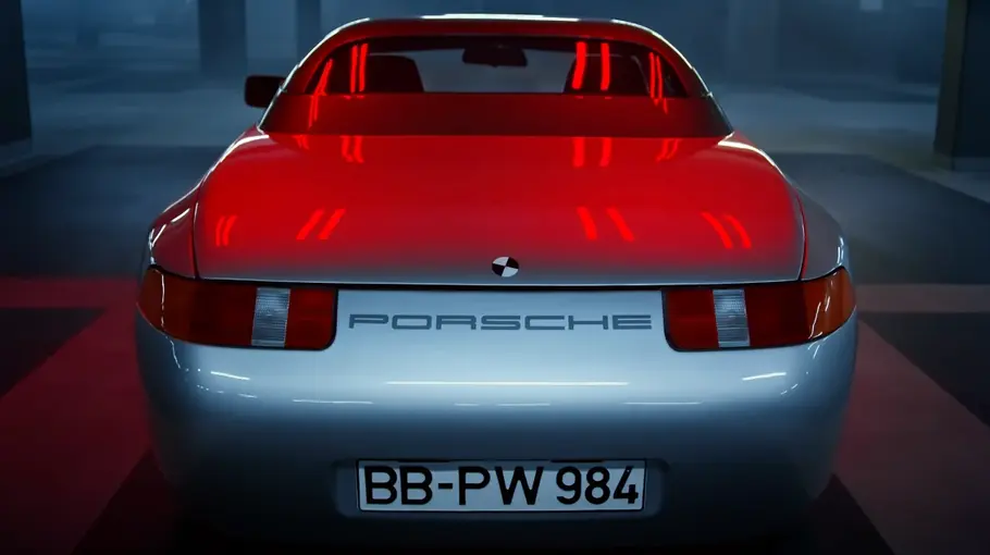 Porsche 984 Junior Der Porsche 984 Junior stehend von hinten