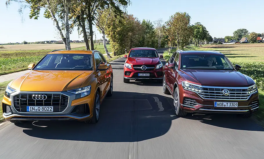 Audi Q8/Mercedes GLE Coupé/VW Touareg: Test
