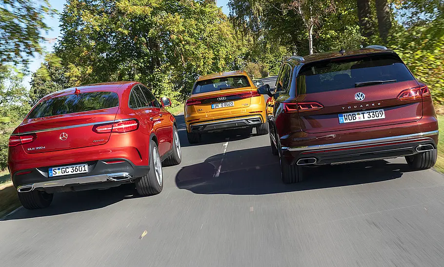 Audi Q8/Mercedes GLE Coupé/VW Touareg: Test