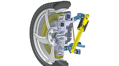 Radnabenantrieb - Foto: Fraunhofer LBF
