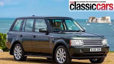 Der Range Rover 4.2 Supercharged Vogue SE (L322) statisch von schräg vorne fotografiert. - Foto: Iconic Auctioneers