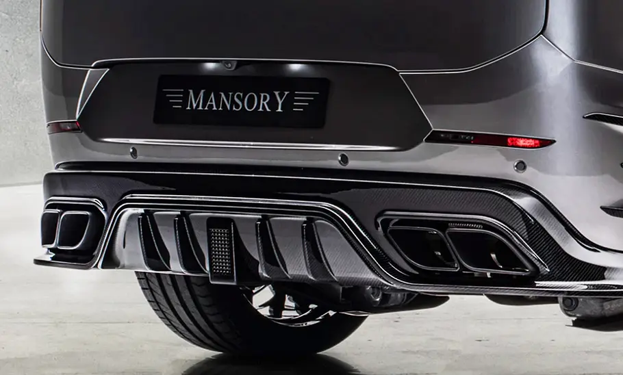 Range Rover Sport SV von Mansory Heck: Detail Auspuffanlage