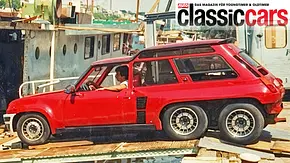 Der Renault 5 Turbo Dreiachser stehend seitlich. - Foto: Cristian de Léotard
