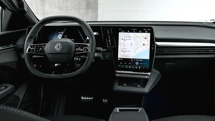 Renault Megane E-Tech Facelift Das Cockpit des Renault Megane Facelift.