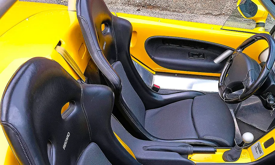 Renault Sport Spider Die Sitze des Renault Sport Spider.