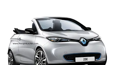 Renault Zoe 2013 Cabrio Elektroauto Kleinwagen Rendering Computer-Zeichnung Theophilus Chin - Foto: TheophilusChin.com