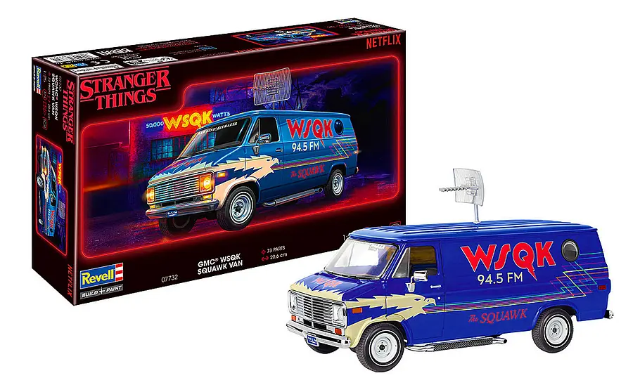 Der Squawk Van aus der Serie von Revell-Modellen zum Stranger-Things-Finale.