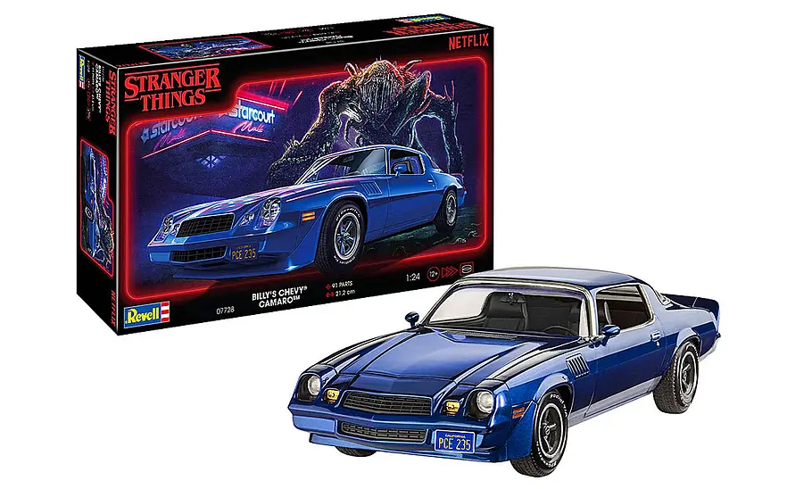 Der Chevrolet Camaro aus der Serie von Revell-Modellen zum Stranger-Things-Finale.