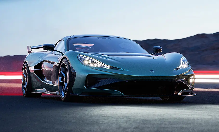 Rimac Nevera R (2024); Supersportler; Hypercar; Elektroauto; stehend; Außenansicht; Frontansicht