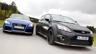 Audi TT RS/Ford Focus RS500 - Foto: AUTO ZEITUNG