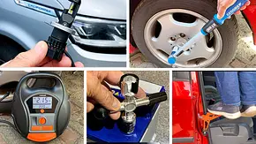 Unterschiedliches Autozubehör in einer Collage auf einem Bild. - Foto: Holger Ippen/AUTO ZEITUNG