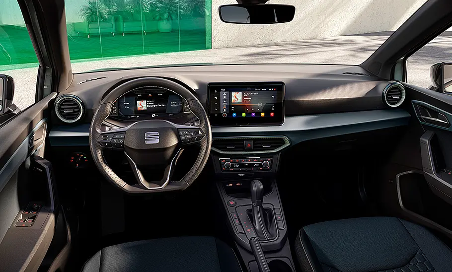 Seat Arona Facelift (2025) Das Cockpit des Seat Arona Facelift (2025).