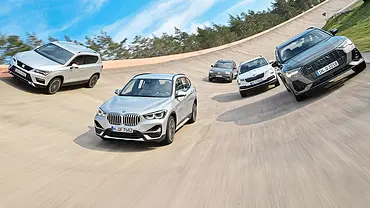 Seat Ateca/BMW X1/VW Tiguan/Skoda Karoq/Audi Q3 - Foto: Zbigniew Mazar Seat Ateca/BMW X1/VW Tiguan/Skoda Karoq/Audi Q3 - Foto: Zbigniew Mazar
