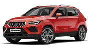 Der Seat Ateca statisch von schräg vorne links. - Foto: Carwow
