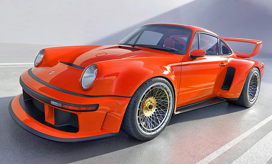 Der Singer DLS Turbo stehend von schräg vorne fotografiert.