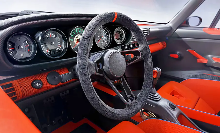 Das Cockpit des Singer DLS Turbo.