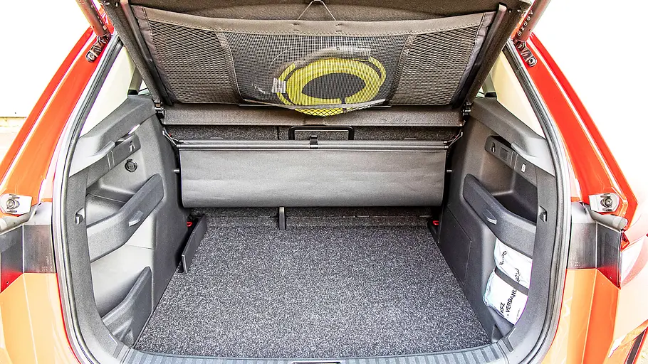 Skoda Elroq Blick in den Kofferraum des Skoda Elroq.