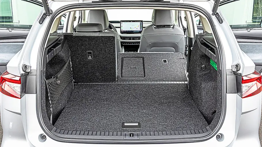 Blick in den Kofferraum des Skoda Enyaq.