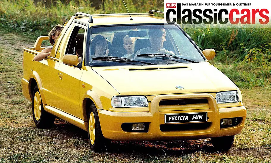 Skoda Felicia Fun (1995) Der Skoda Felicia Fun (1995) stehend von vorne.