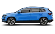Der Skoda Karoq von der Seite. - Foto: Carwow