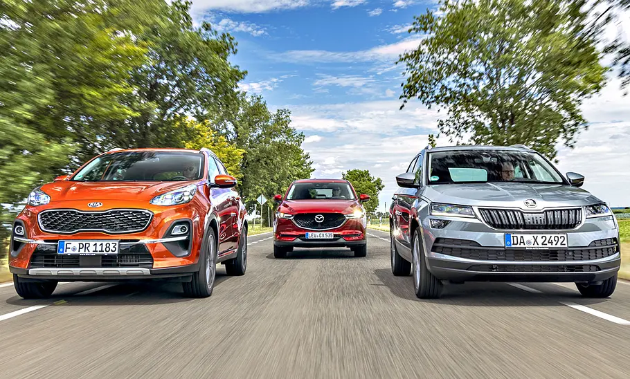 Kia Sportage/Mazda CX-5/Skoda Karoq Kia Sportage/Mazda CX-5/Skoda Karoq