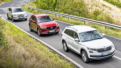 Nissan X-Trail/Mazda CX-5/Skoda Kodiaq - Foto: Frank Ratering