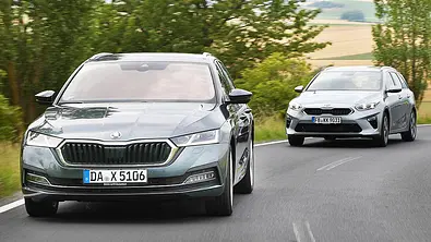 Skoda Octavia Combi/Kia Ceed Sportswagon - Foto: Niklas Gotta